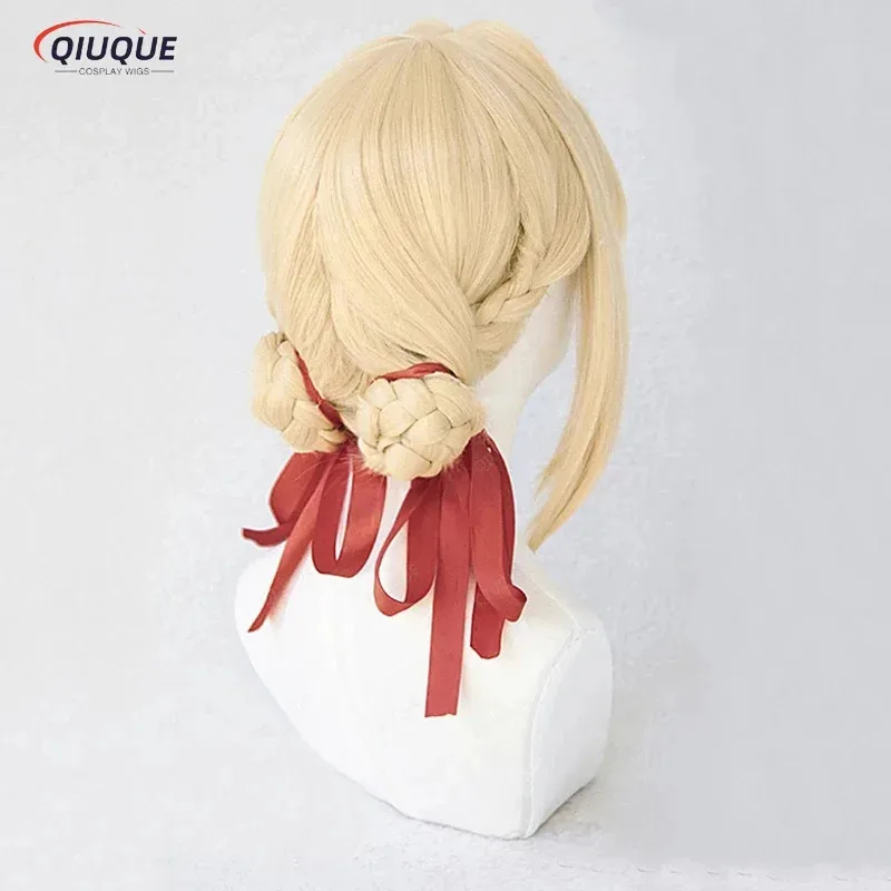 Violet Evergarden Dress - Peruka Violet Evergarden z warkoczem i