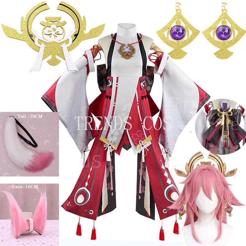 Violet Evergarden Dress - Yae Miko pełny zestaw Guuji Yae