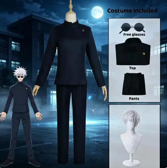 Jujutsu Kaisen Uniform - Anime Gojo Satoru cosplay mundur Jujutsu