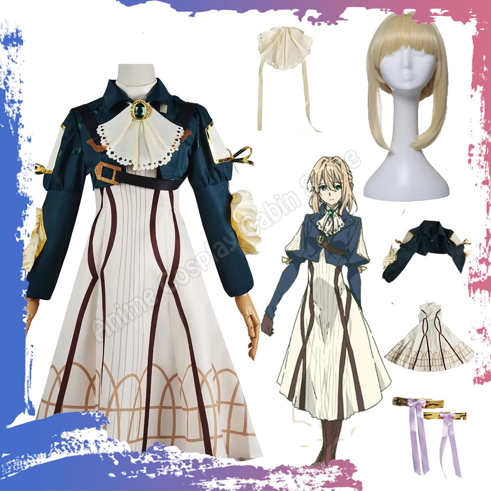 Violet Evergarden Dress - Peruka do cosplayu Violet Evergarden, strój