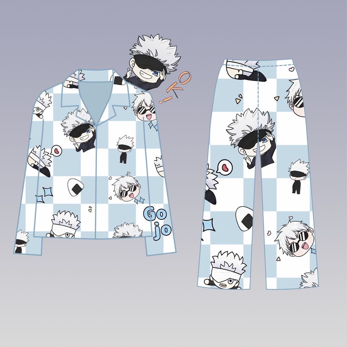 Anime Cosplay For Couples - Strój Jujutsu Kaisen, szorowanie się w