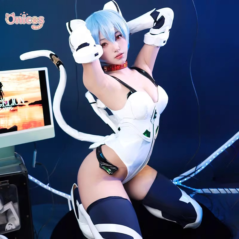 Kostium cosplay Ayanami Rei z  – Anime Cosplay Jumpsuit recenzja i cena
