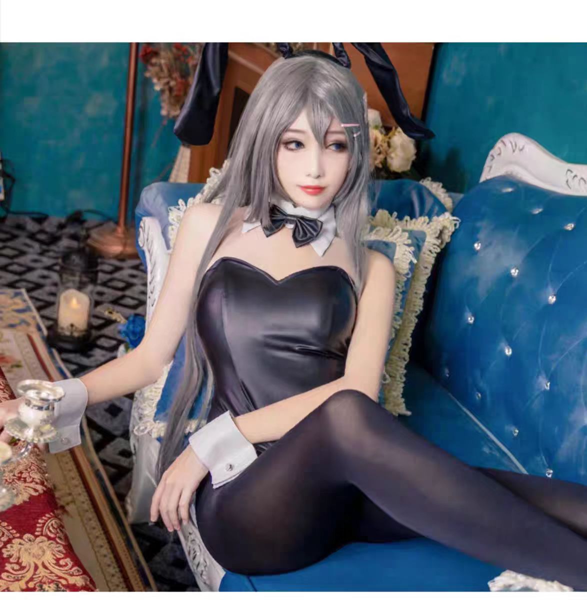 Seksowny strój króliczka Sakur – Anime Cosplay Jumpsuit recenzja i cena