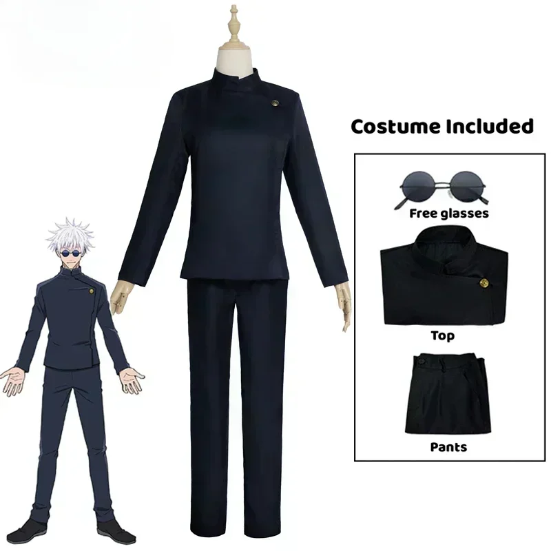 Anime Gojo Satoru cosplay mund – Jujutsu Kaisen Uniform recenzja i cena