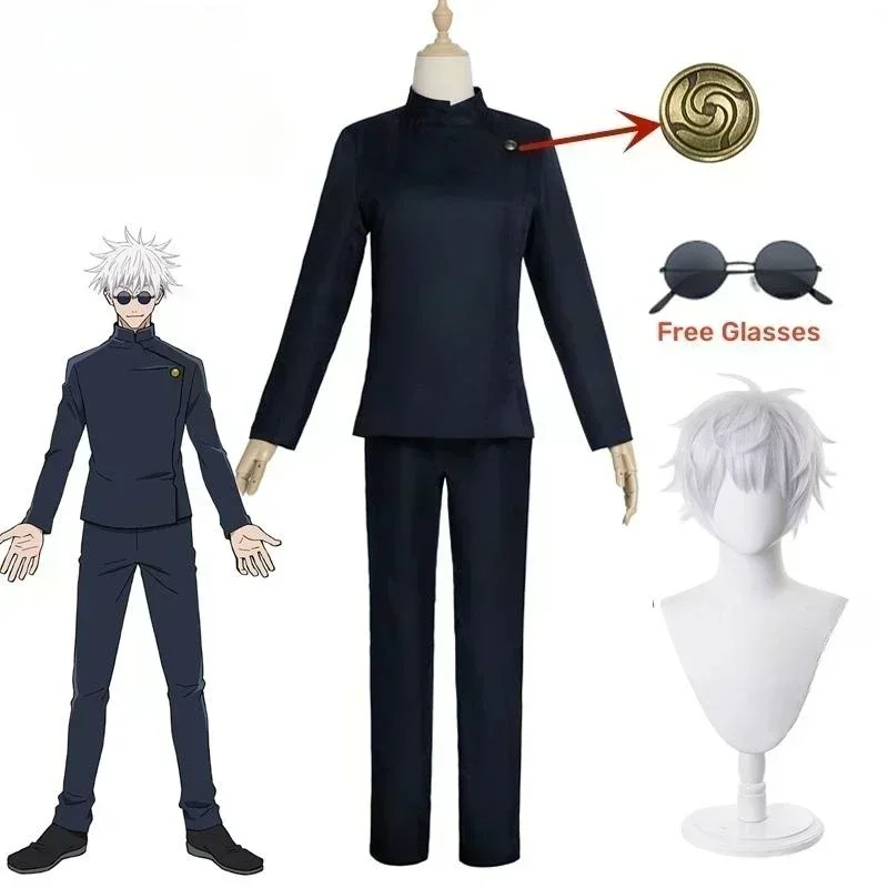 Anime Gojo Satoru cosplay mund – Jujutsu Kaisen Uniform recenzja i cena