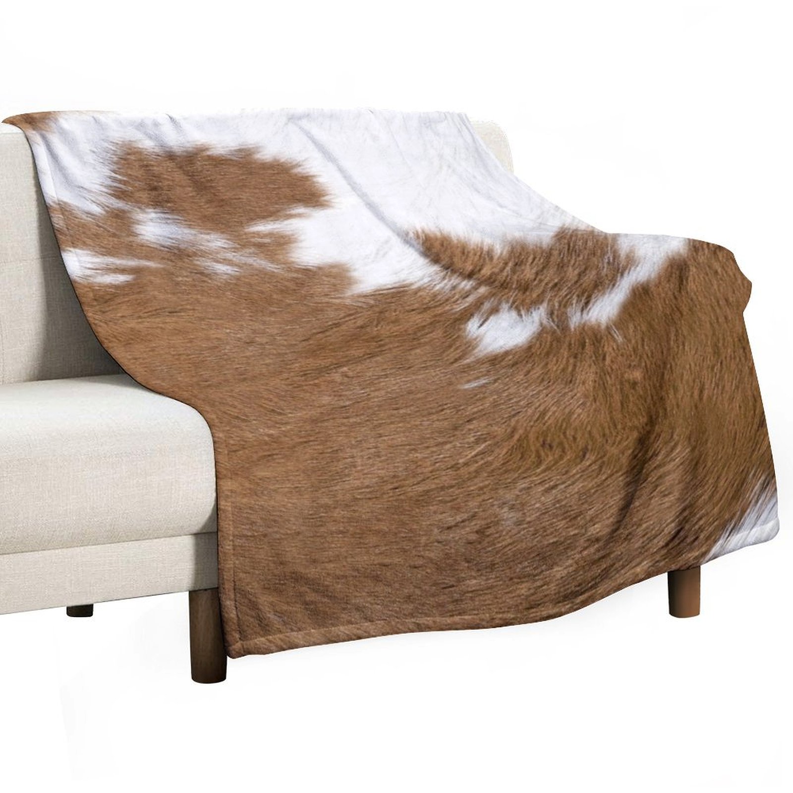 Cow Hide Brown & White Throw B – Anime Cosplay Idea recenzja i cena